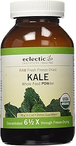 Eclectic Institute Raw Fresh Freeze-Dried Kale Whole Food Powder, 3.2 oz (90 g)