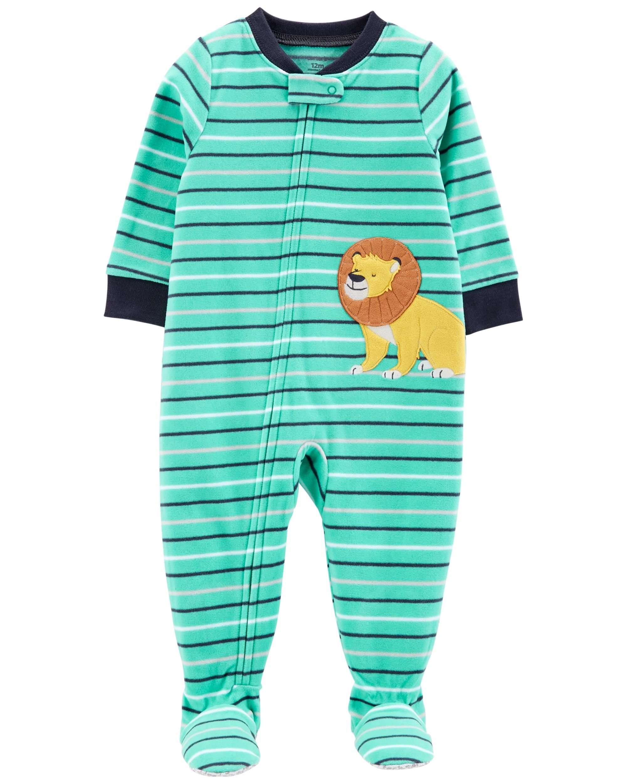baby boy fleece sleepers