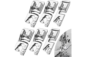 LBCSO 3 Size Rolled Hem Presser Foot Set (3mm,4mm,6mm) - Universal Low Shank Snap-On for Singer, Brother, Janome, Babylock - Sewing Machine Supplies Rolled Hemmer Foot,Multifunctional Household Accessories