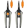 Fiskars Non-stick Softgrip Micro-Tip Pruning Snip, 2 Pack