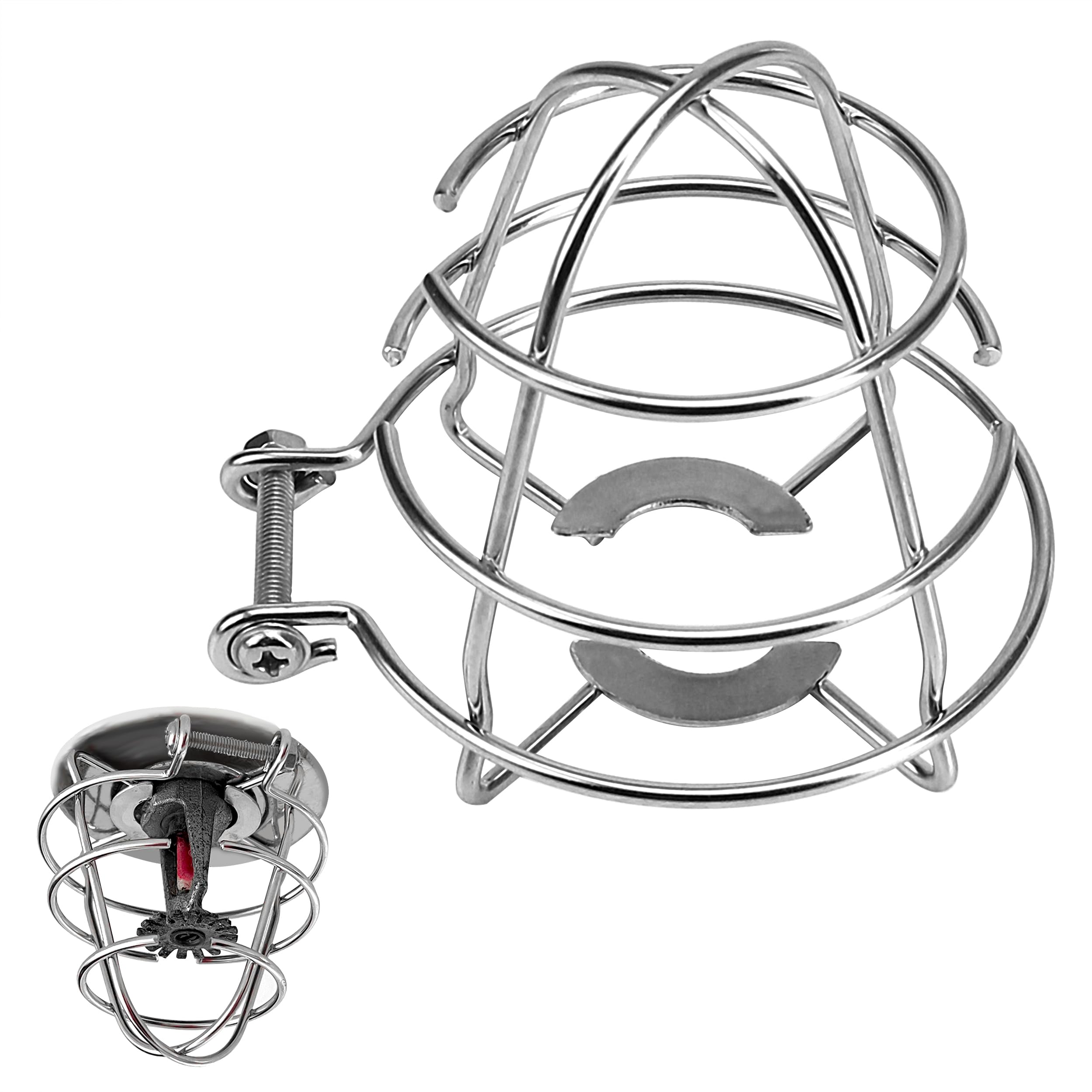 Photo 1 of Fire Sprinkler Head Guard Cover for Both 1/2" & 3/4" Inch Sprinkler Head for Protecting Flush Mount & Side Wall & Semi-Recessed Sprinkler Head Bracket Fire Extinguishing System
