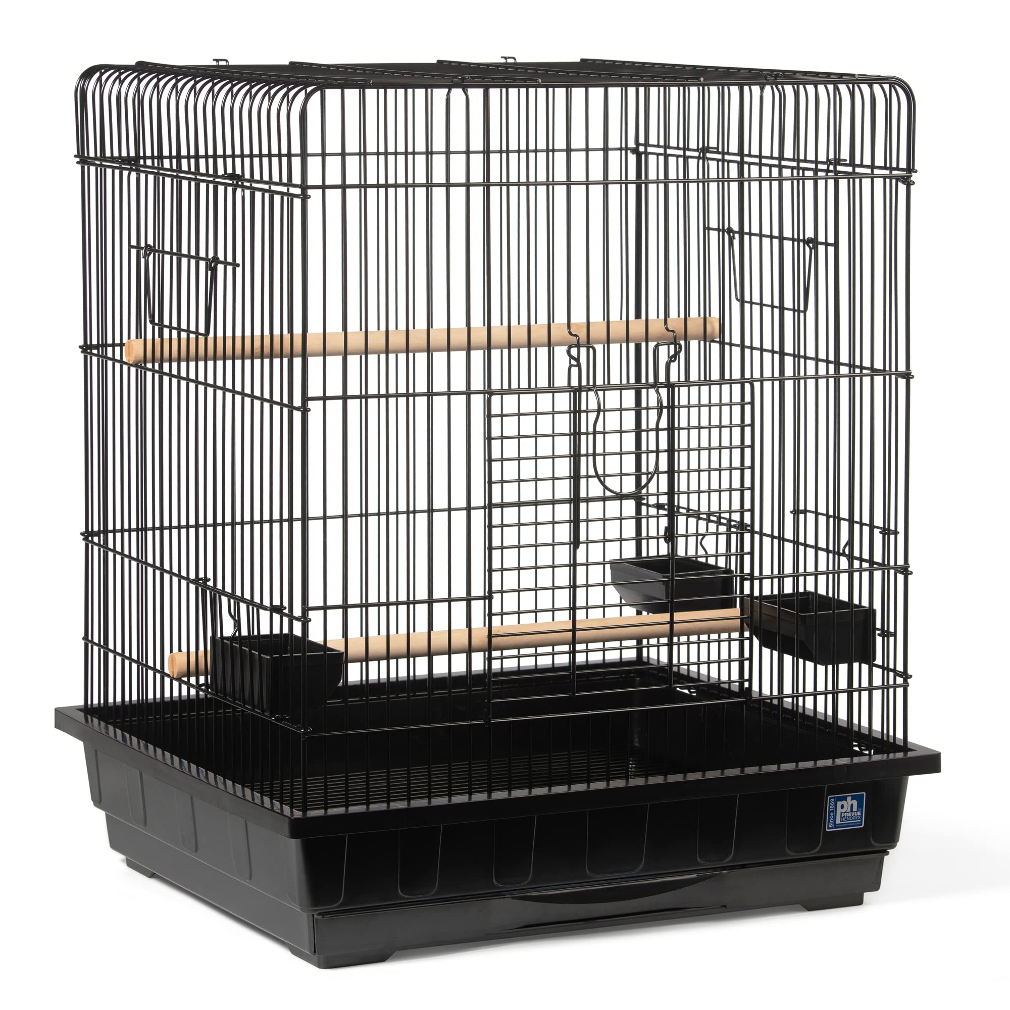 Prevue Pet Products Square Roof Parrot Cage, Black