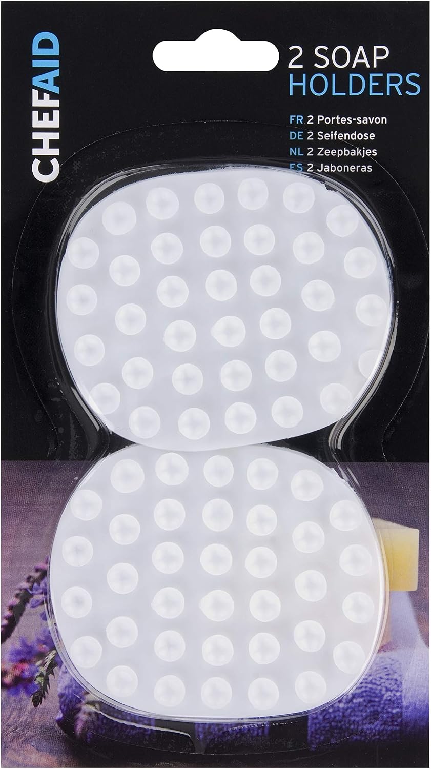 Chef Aid White Plastic Soap Holders