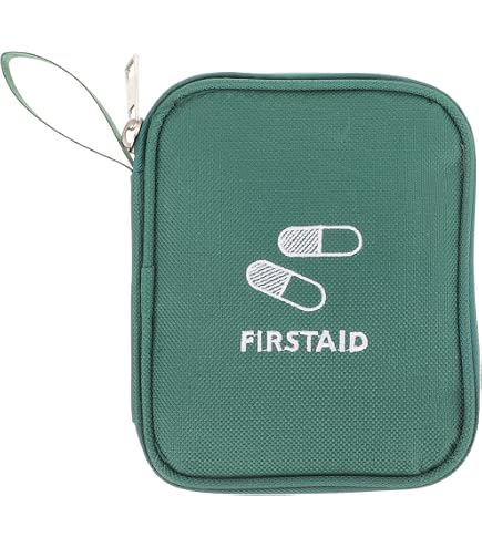 Mini Trousse De Secours Portable - 3 Compartiments - Nylon Imperméable 13x10x4 Cm - Pour Voyage - 14