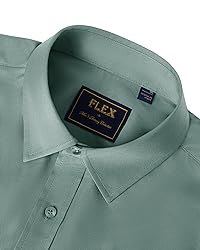 J.VER Men's Dress Shirts Solid Long Sleeve Stretch