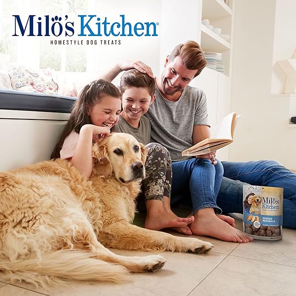 MILO’S KITCHEN CHICKEN MEATBALLS DOG TREATS, 18-OUNCE