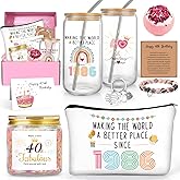 Frerdui 40th Birthday Gifts for Women Her, 1986 Birthday Gift, 40 Year Old Gift for Women, Cool Gifts for Woman 40s, 40th Decorations for Her, 40 Bday Gifts Idea