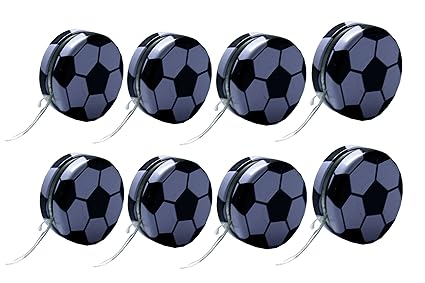 KSS Kaufen-schenken-Spielen Jo-Jo JoJo Fußballdesign Fußball Motiv aus Metall 8er Set