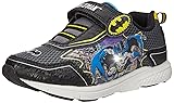 Josmo Boy's Batman Themed Sneaker, Black Yellow, 7