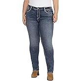 Silver Jeans Co. Women's Suki Mid Rise Curvy Fit Skinny Jeans