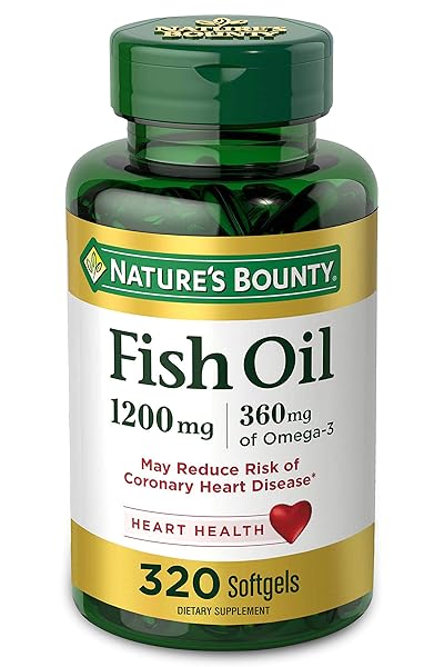 NATURE’S BOUNTY FISH OIL SOFTGELS 1200 MG, 320...