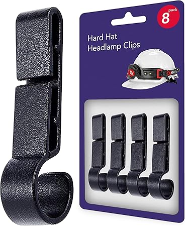 hard hat light strap clips