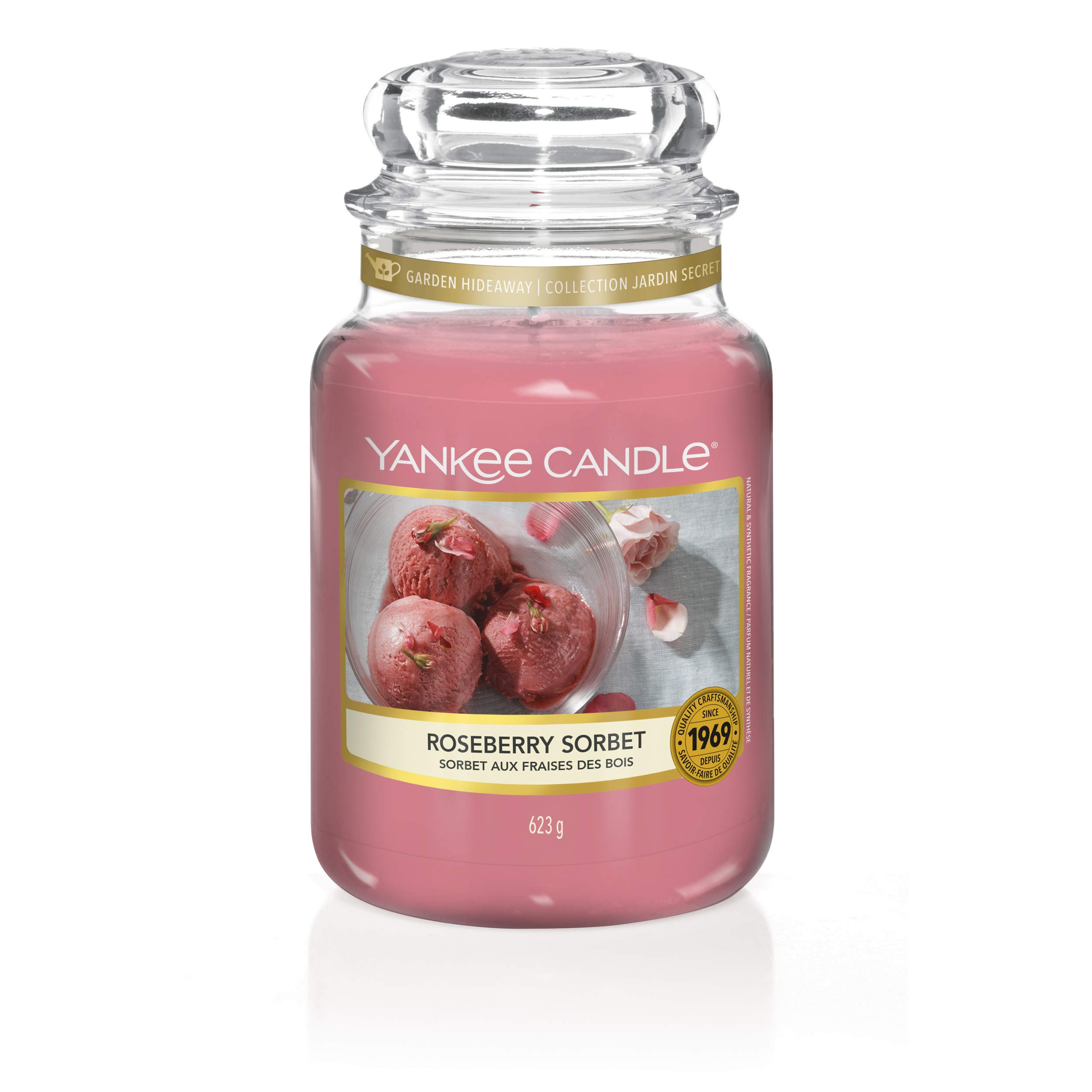 Yankee Candle Classic Scented Candle Glass Pink 17.5 cm 623