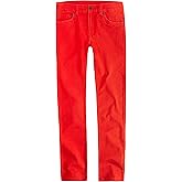 Levi's Boys' Big 510 Super Skinny Fit Jeans, Aura Orange, 16