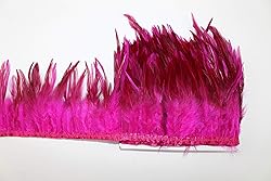 2 Yard Long, 5-6 inch Height, Dyed Saddle Feather