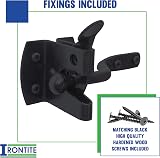 IRONTITE Auto Gate Latch Black Epoxy Finish for Wooden Gates view 3