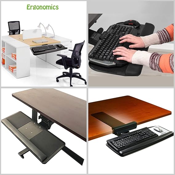 Ergonomic Keyboard Laptop Tablet Mouse Stand Holder Mount for