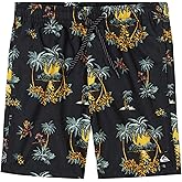 Quiksilver Boys Volley Swim Trunks with UPF 50+ Sun Protection, Quick Dry Bathing Suit Shorts