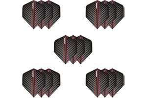 MageRabbit Dart Flights Set, 15Pcs Per Set, Durable Standard Dart Flights for Soft Tip and Steel Tip Darts,Dart Accessories