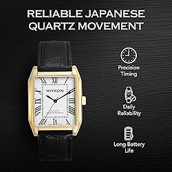 Miykon Vintage Watches for Men - Tank Square Gold