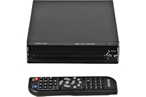 Craig CVD401A Compact HDMI DVD Player with Remote in Black | Compatible with DVD-R/DVD-RW/JPEG/CD-R/CD-R/CD | Progressive Sca