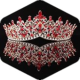 Kamirola Crystal Tiaras and Crowns for Women, Bride Royal Queen Headband Princess Crowns for Birthday Prom Pageant Party