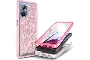 NZND Case for OnePlus Nord N20 5G with [Built-in Screen Protector], Full-Body Protective Shockproof Rugged Bumper Cover, Impact Resist Durable Phone Case (Rose Gold)