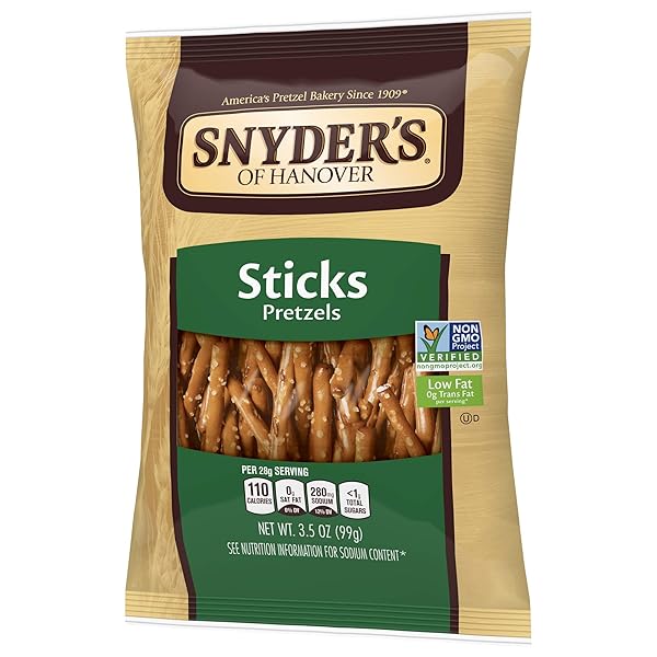 SNYDER’S OF HANOVER PRETZEL STICKS, 3.5 OUNCE