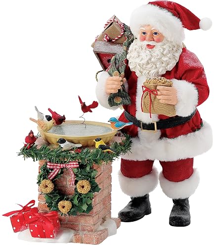 Amazon.com: Possible Dreams Clothtique Santa With White Coat