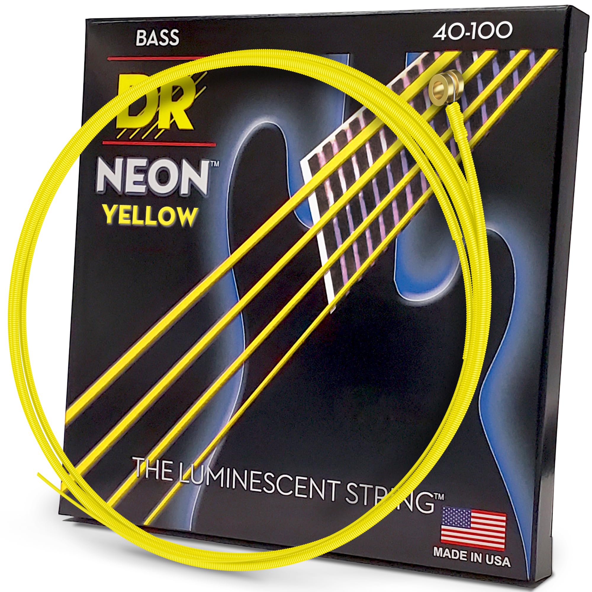 DR Strings HI-DEF NEON Bass Guitar Strings (NYB-40)