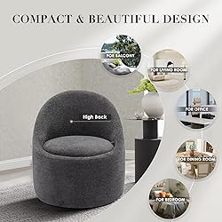 COLAMY Swivel Accent Chair Set of 2, 360° Swivel