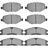 JLEO Front Rear Ceramic Brake Pads 2013-2019 Ford Flex,for Lincoln MKS | Driver Passenger Side for 2013-2019 Ford Explorer/Flex/Taurus/Police Interceptor Sedan,for 2013-2016 Lincoln MKS MKT