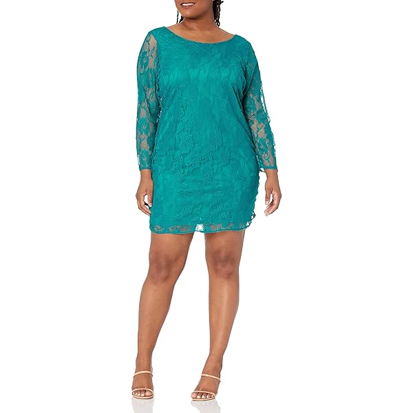 Jessica London Women's Plus Size Lace Fit & Flare Dress