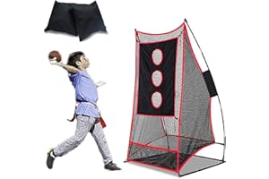 OKAYES Football Net Portable Football Throwing Net Football Kicking Cages for Throwing