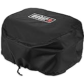 Weber&reg; Lumin&reg; Electric Grill Bonnet Cover, Grill Cover | Weather‑Resistant, Lightweight Protective Cover for Lumin&reg; &amp; Lumin&reg; Compact with Drawstring Pulls, Grill Protection