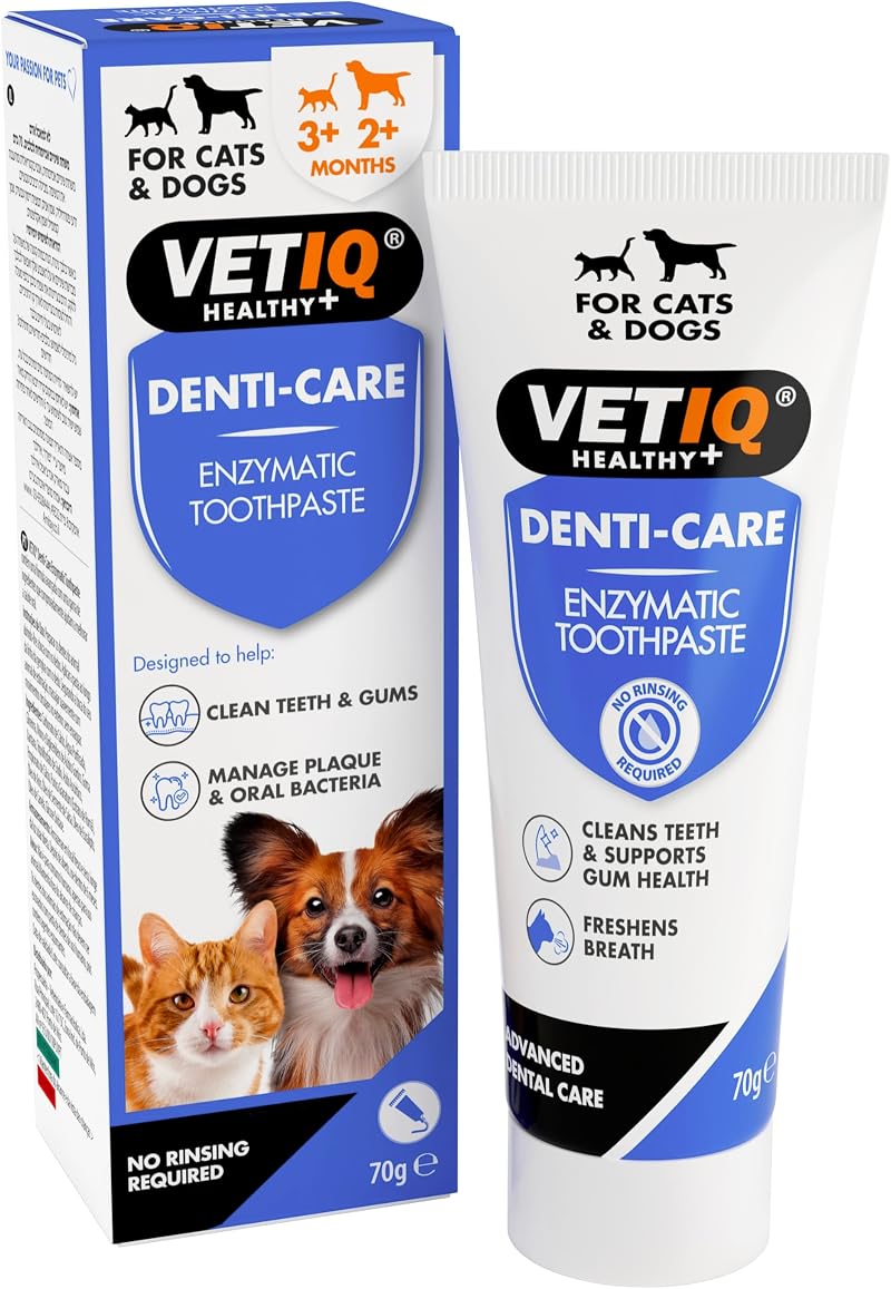 VETIQ Denti-Care Enzymatic Toothpaste for Cats & Dogs 70 g 1 Pack
