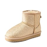 DREAM PAIRS Girls Boys Boots Kids Winter Ankle Faux