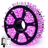 JMEXSUSS 600 LED Pink String Lights for