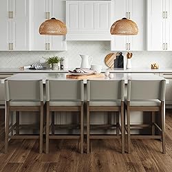 Nathan James Linus Modern Upholstered Counter