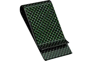SERMAN BRANDS Carbon Fiber Money Clip Credit Card Holder Slim Business Front Pocket Clips for Men Black Glossy