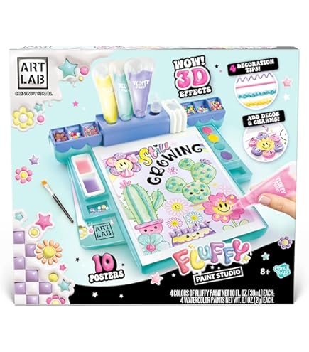 Canal Toys - Airbrush Plush Baril – pluche Squichy Spray Art met viltstiften en sjablonen – creatieve vrije tijd voor kinderen – vanaf 6 jaar – OFG 266