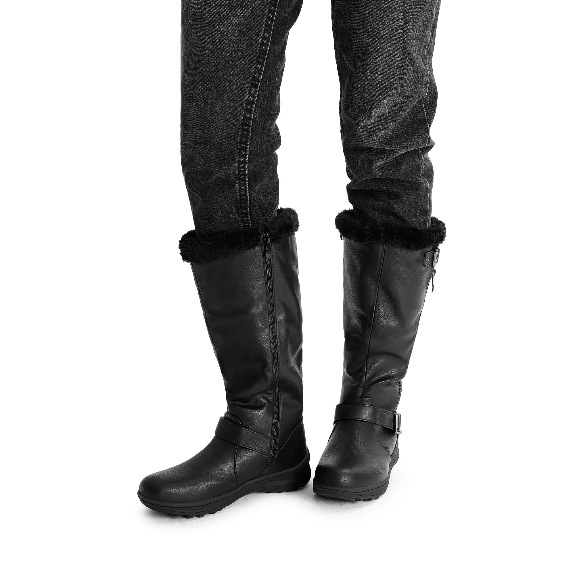 Zipper Closure Knee High Fall Winter Boots