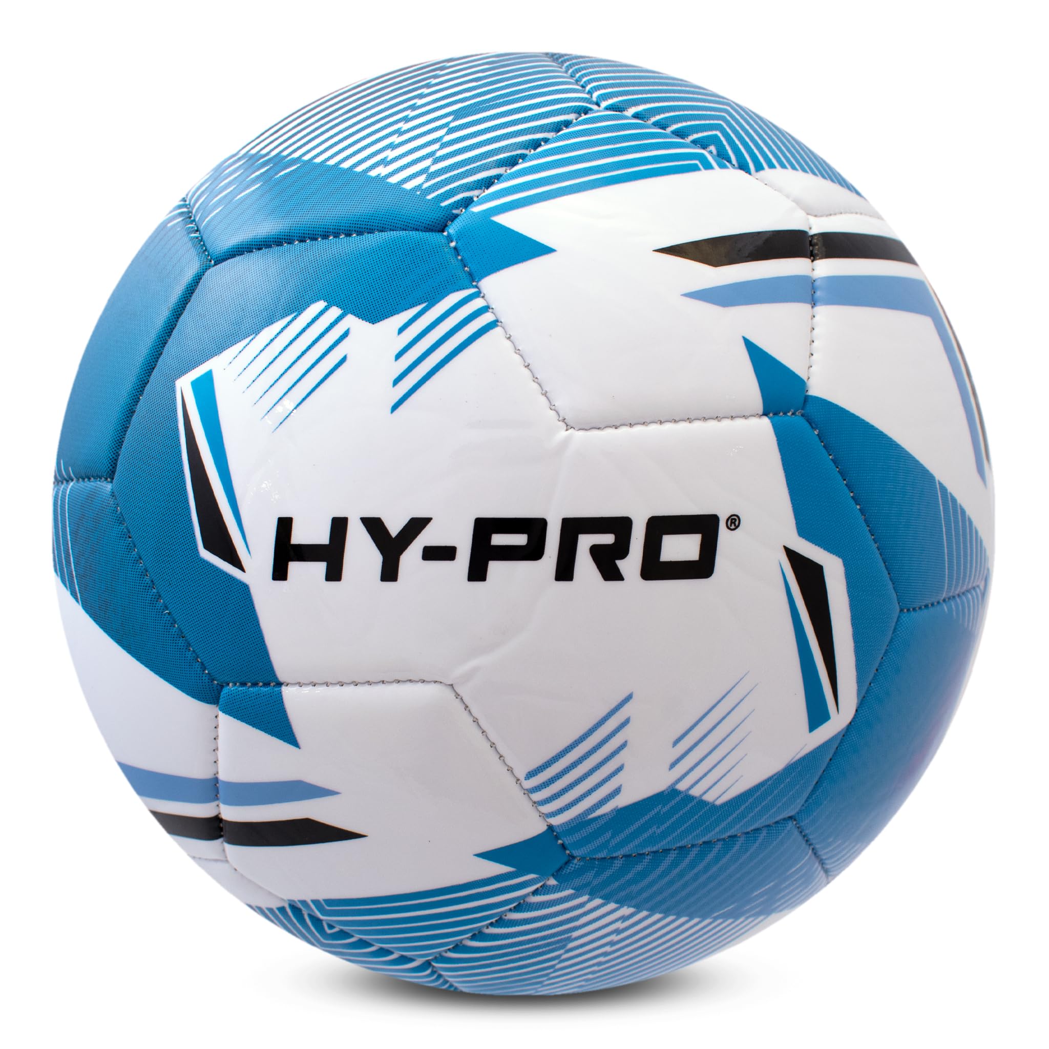 Hy-Pro Chevron Football - Size 5 with PVC Grip - Ideal for Training & Matches in All Weather Conditions