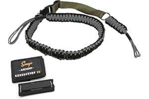 SUNYA Paracord Compound Bow Sling with V2 Upgraded Magnetic Connection System. Lightweight Hands Free Shoulder Carrying Sling for Bow Hunting, Field Archery and 3D
