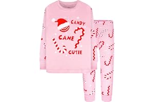 DAUGHTER QUEEN Boys & Girls 100% Cotton Holiday Pajamas, Halloween Christmas Sleepwear 18M-12Y