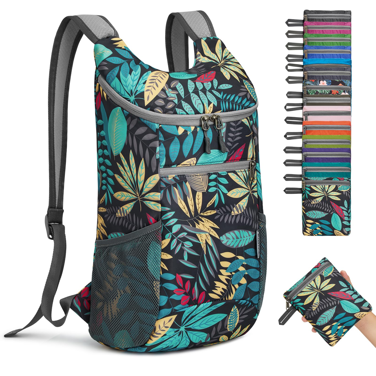 G4Free Ultra Lightweight Small Rucksack Foldable Backpack Packable Rucksack 11L for Travelling Walking Cycling Hiking or Multipurpose Daypacks Unisex