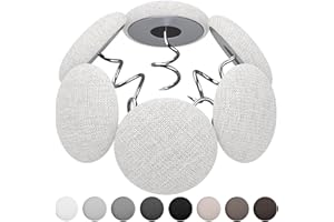 AHAILUOO 12 Colors Fabric Covered Button Twist Pins Dust Ruffle Pins- for Sofa，Upholstery，Armchair Caddies, Armrest Covers,Bed Skirts, Slipcovers, Headliners (Rice White, 12)