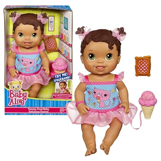 Hasbro Year 2012 Baby Alive 12 Inch Doll Set YUMMY TREAT