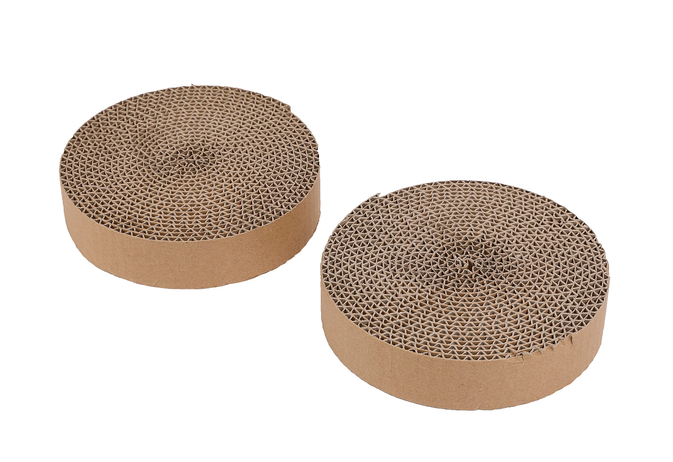 Wouapy - Corrugated Cardboard Scratching Post for Cats - Refill for Playground - Brown Scratching Board