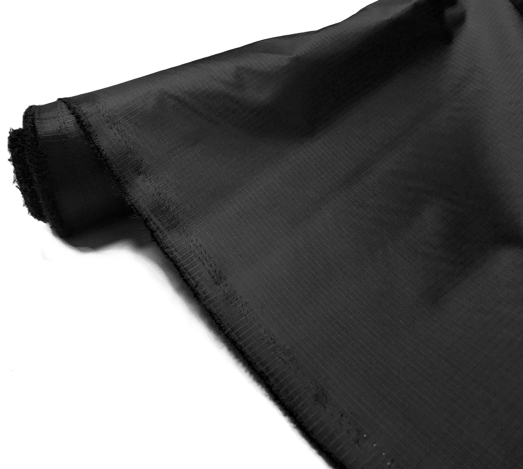 A-Express Black Ripstop Fabric Waterproof 3.8oz Kite Material Outdoor Cover 1x Metre — image 1